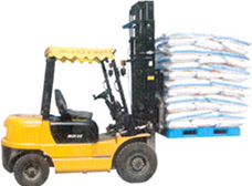 托盤與機械叉車的配合使用場景